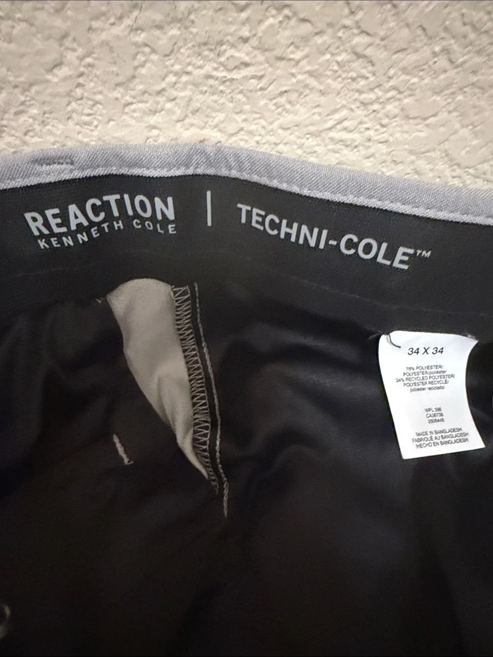 Kenneth Cole Men's Light Gray Dress Pants